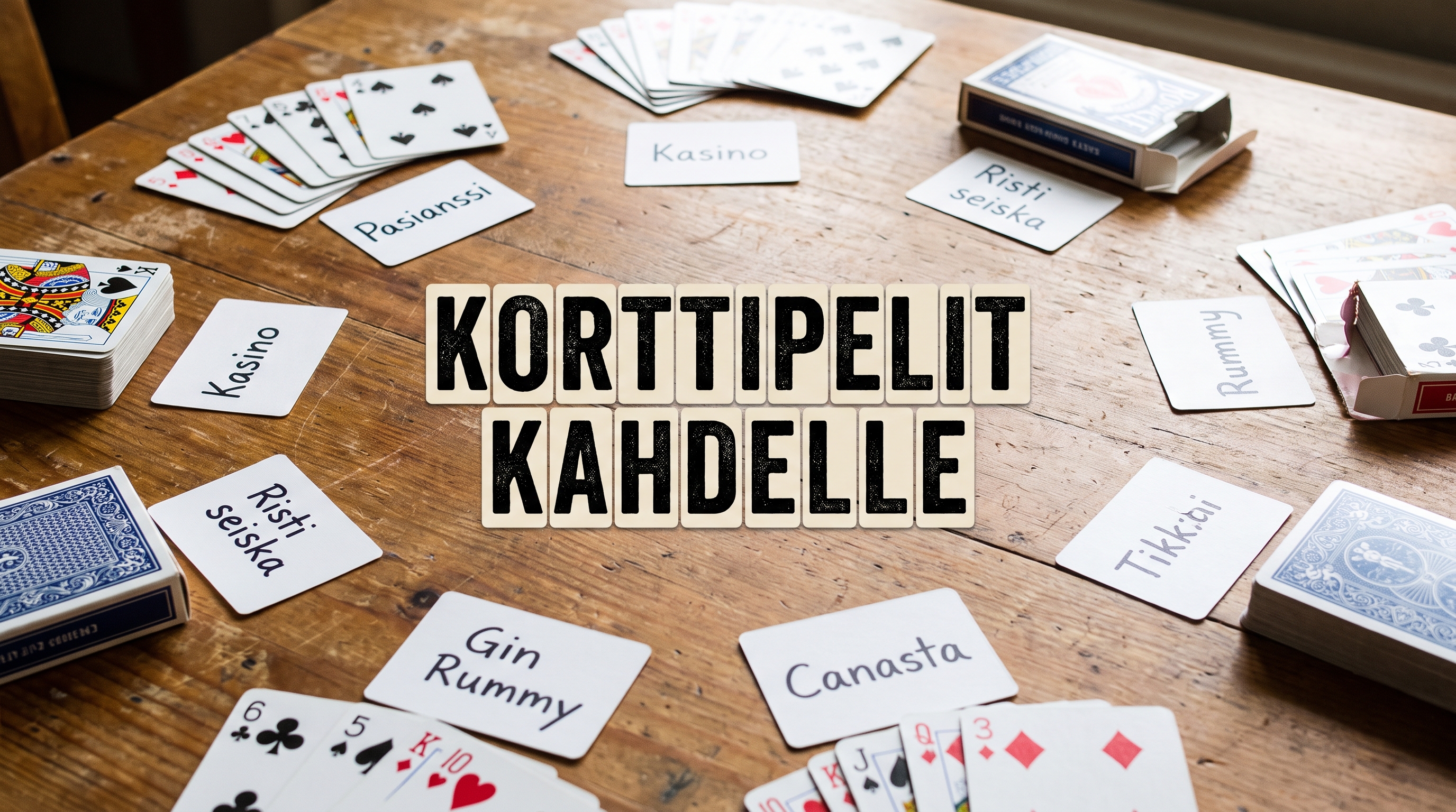 Korttipelit Kahdelle